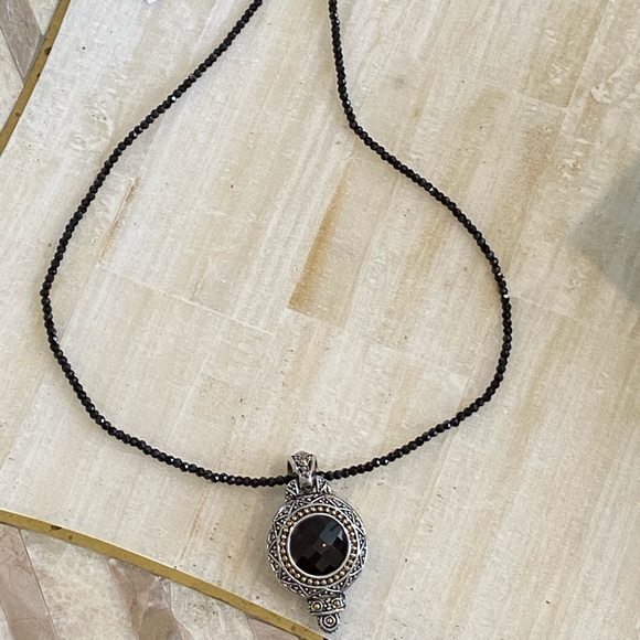 Ziegfeld Black Spinel 20” Necklace - Picture 13 of 13